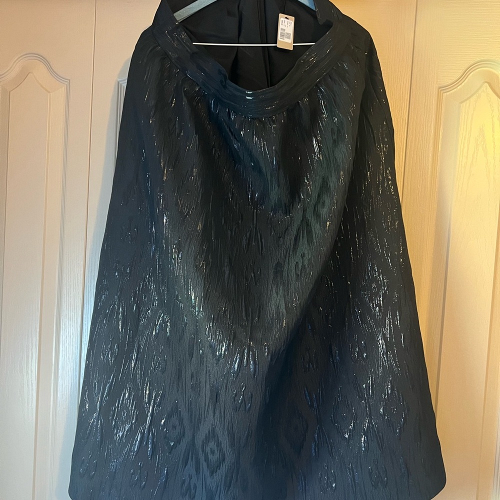 RW&CO. Shimmering Black A-Line Skirt